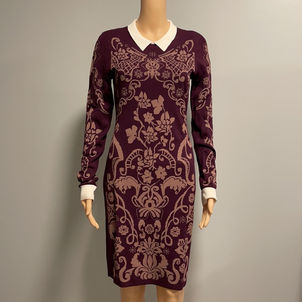 Cynthia Steffe collard long sleeve sweater dress